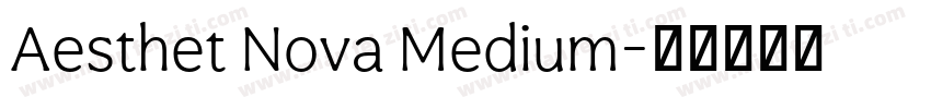 Aesthet Nova Medium字体转换
